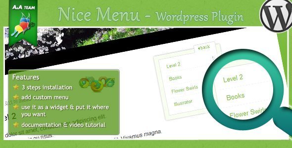 niceMenu - WordPress Plugin