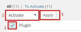 Activate Plugins