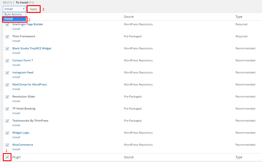 Install Sailing Dependencies