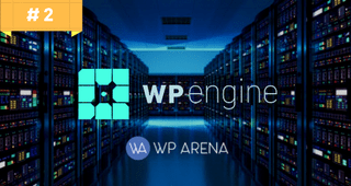 WP Engine managed WordPress hosting provider logo - Enterprise hosting solution