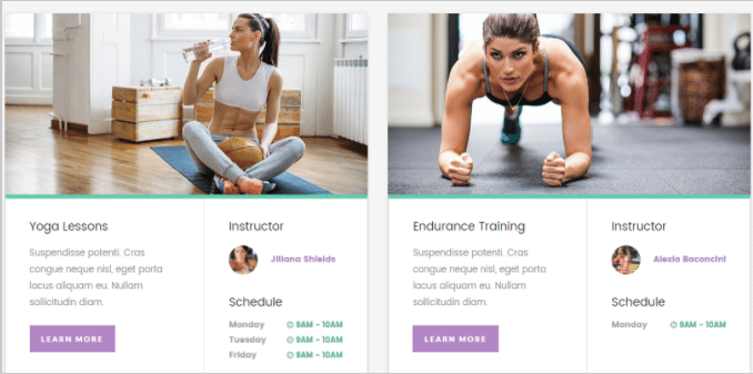 Meridian Fitness Theme 