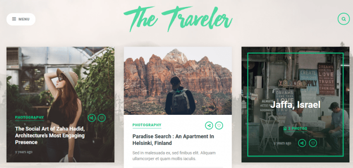 The Traveler Meridian Theme 